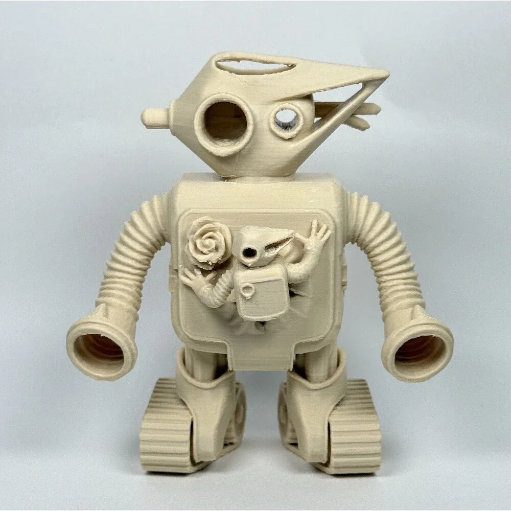 Outer Space Robot Chest Burster Abstract, Art Robot Object